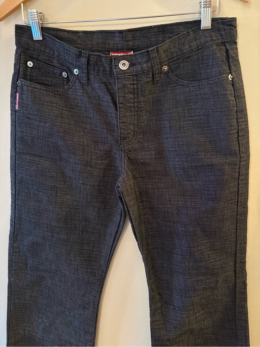 Newtime, Boot Cut Jeans in Dark Charcoal, Women’s size 9, 30 inch waist.
